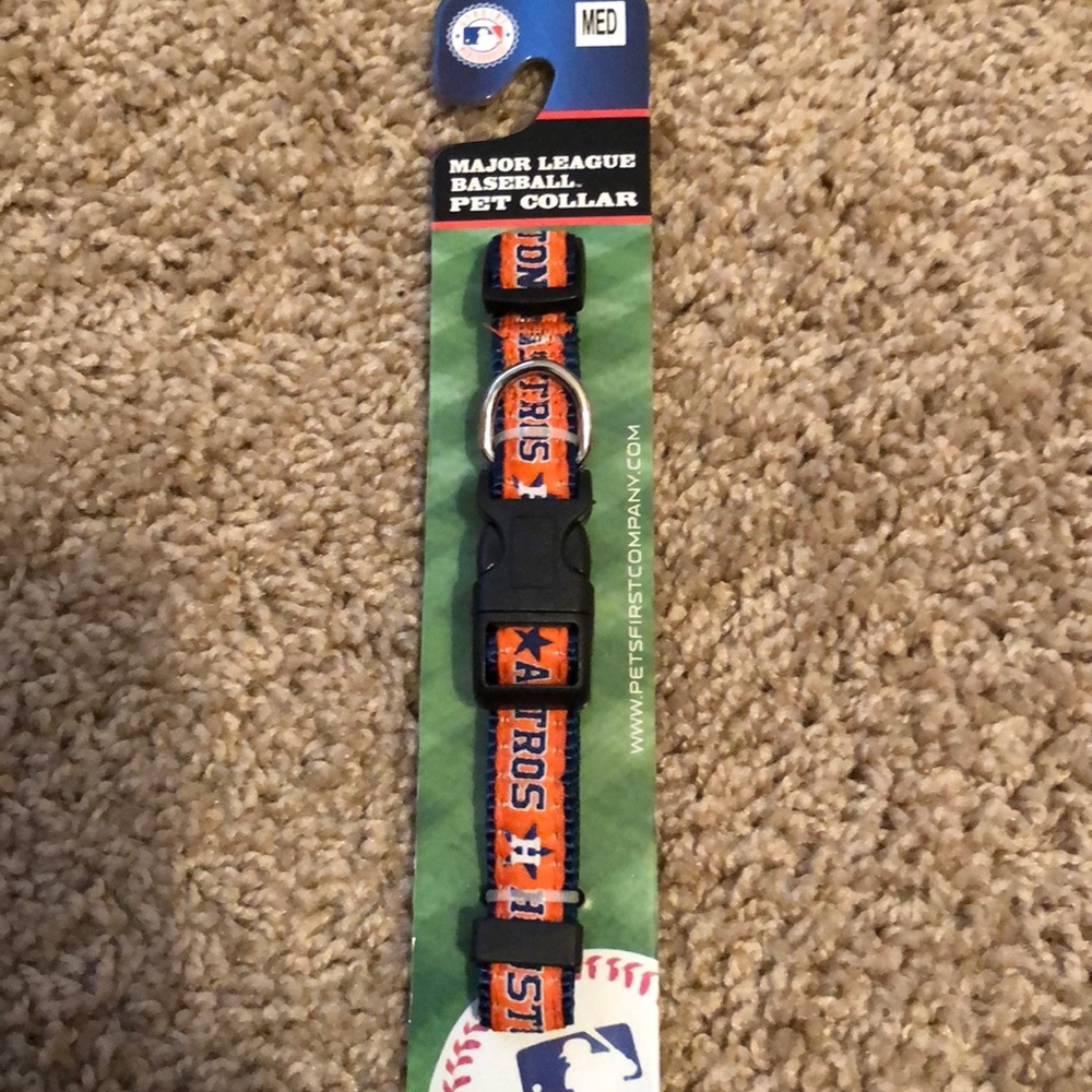 Astros pet collar